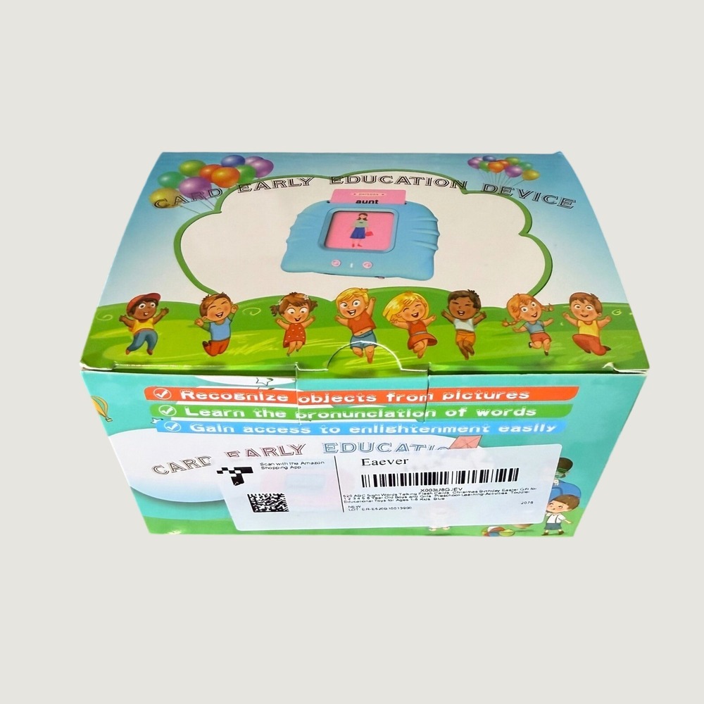 Eaever Talking Flash Cards‎ 520 ABC Sight Words Early Education Device Blue V24